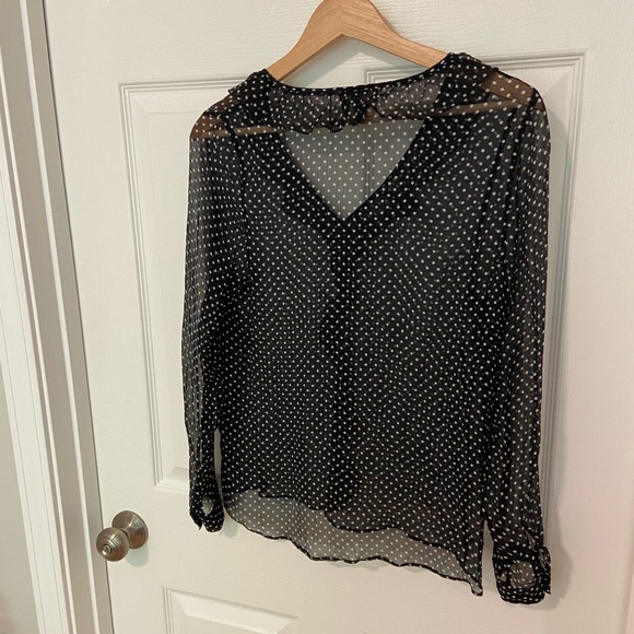 Sezane Capucine Silk Polka Dot Blouse - Picture 9 of 10